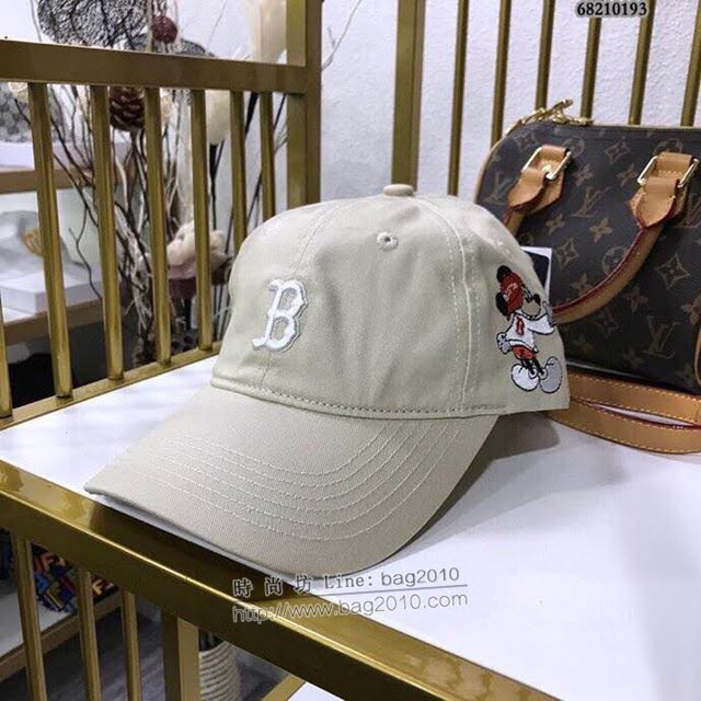 NY男女同款帽子 MLB情侶款刺繡鴨舌帽棒球帽  mm1419